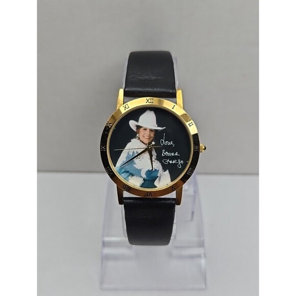 Donna Fargo Image Country Music Gold Tone Quartz Watch New Battery Vintage USA main image 6